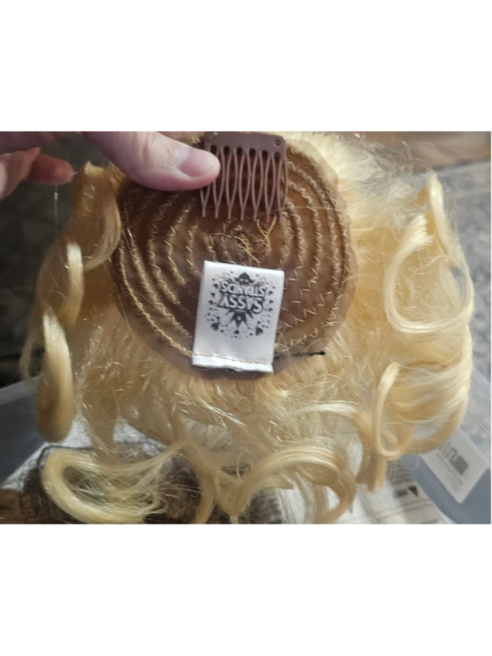 Sassy Strands Blonde Wiglet for Baby or Toddler Pageant Hair